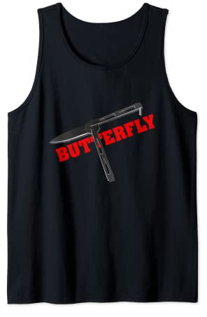 Knife butterfly Knifes Balisong Flipping Butterfly Knife Tank Top