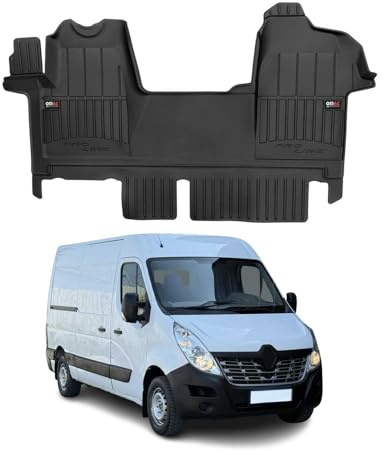 OMAC Fußmatten für Renault Master 2010-2019 TPE 1tlg | Premium, Automatten, Gummimatten, Allwetter, fahrzeugspezifisches Produkt, 3D-Passform, Antirutsch, wasserdicht
