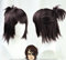CHENXU Anime Cosplay Perücke Hanji Zoe Cosplay Perücke Attack on Titan Final Season Dunkle Perücke Braun Anime Kunsthaar Halloween Karneval Party Rollenspiel + Perückenkappe