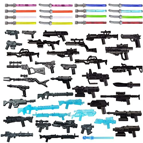 ALiquid Lot de 56 armes personnalisées pour figurines - Soldat de Starwars - Pour figurines Lego