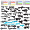 ALiquid Lot de 56 armes personnalisées pour figurines - Soldat de Starwars - Pour figurines Lego