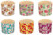 6pcs Baking Paper Molds for Easter Bread Cakes Panettone Paska Flowers (90x85 mm)