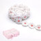 XCSJ 5 Yard 25mm Blumen Spitzenband Spitzenborte Stickerei Dekoband Zierband Borten Bänder Blumenband Gänseblümchen Dekoband Spitzen Spitzenborte Für Hochzeit Deko Handwerk Nähen Deko (Hell-Pink 2)