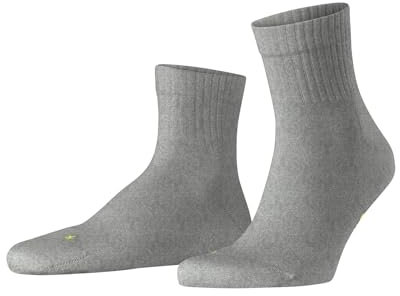 FALKE Unisex Run U Sso Baumwolle Funktionsmaterial Einfarbig Socken , Grau Light Grey 3400 Rib, 39-41