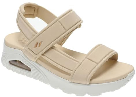 Skechers Damen Sandal UNO Summer STAND2, Natural Nylon, 37 EU