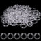 100 Pieces Roman Blind Rings - Clear Plastic O-Rings for Shades, Curtains, and DIY Blinds - Cafe Curtain Hardware
