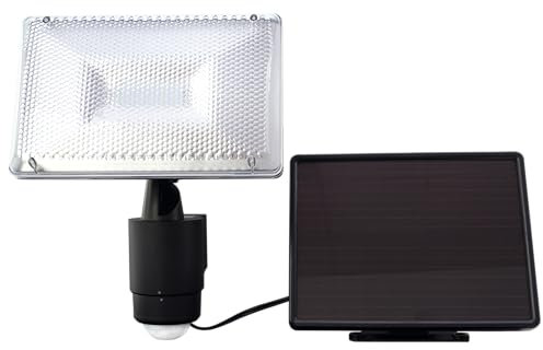 REV LED Strahler Solar - IP44, LED Lampe 6W, 480lm, 6000K, Wandlampe - ideal für Hofeinfahrten, Garagen & Hauseingänge, anthrazit