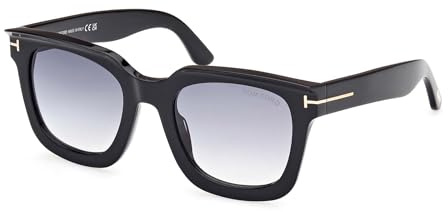 Tom Ford Sonnenbrillen LEIGH-02 FT 1115 BLACK/SMOKE SHADED 52/22/140 Damenbrillen