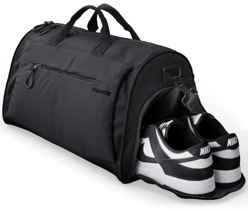 FIGHTR® Sporttasche & Reisetasche für Damen und Herren - mit Schuhfach & Nassfach - Tasche für Sport, Fitness & Reisen - Trainingstasche, Gym Bag, Kampfsport
