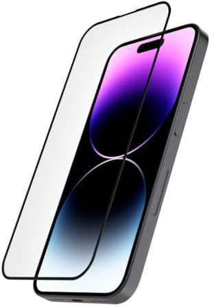 Hama Handy Schutzglas D3O für iPhone 14 Pro (Displayschutz bruchsicher, Anti-Fingerprint, Handyglas mit Montagehilfe, Vollschutz 10H, case-friendly, kratzfest, Displayglas iPhone)