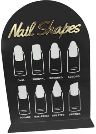 Zialofi Nail Art Display Board Fashion Design Nail Salon Nail Shape Nail Color Board
