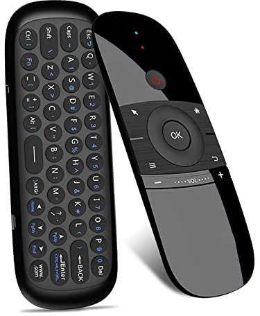 SHUAIGUO Wechip W1 2.4G Air Maus drahtlose Tastatur Fernbedienung Infrarot-Fernbedienung Lernen 6-Achsen Motion Sense w/USB-Empfänger für Smart TV Android TV Box Lap PC