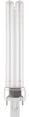 Lampada di Disinfezione UV G23 2-PIN 9W Lampadina di Disinfezione UVC Compatta Filtro di Disinfezione UV Tubolare Adatto per Stagni di Parchi, Stagni di Pesci, Pulizia e Purificazione 1 Pezzi