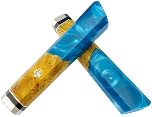 1 Piece Japanese Kitchen Knife Octagonal Handle Lump Wood Knife Handle Fish Raw Knife Handle Resin Knife Handle