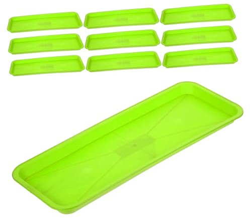 Levemolo Sottovaso Rettangolare per Piante da Sottovaso in Pp Trasparente per Bonsai E Fioriere