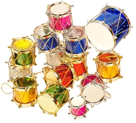 KITANDOVE Einzigartiger Dekorativer Weihnachtsschmuck 30 Stück Weihnachtstrommel Hängende Dekoration Zarte Kugeln Für Weihnachtsbaum Und Party