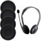 4 Stück,Premium ErsatzOhrpolster Set für Logitech H330, H340, H390, H600, H609, H760 Kopfhörer, Schwarz