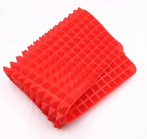 tapete de cocina de silicona rojo pequeño.17cm x 17cm horno o airfryer. bandeja de cocina