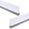 Lot de 2 balais de porte avec brosse pour une isolation acoustique et un blocage de la poussière (blanc)