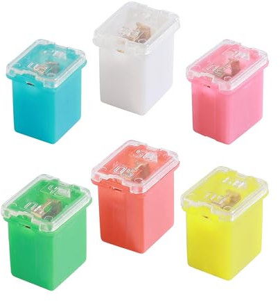 Flaconi 12PCS Fusibles Coche,12V-24V Fusibles,Fusibles Coche Mini,20A/25A/30A/40A/50A/60A Fusibles,Fusibles Coche Standard,Caja de Fusibles del Coche,Adecuado para SUV,Automóviles (Bajo)