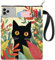 CRASPIRE Custodia per Libri con Gatto Custodia per Libri 11 x 8.7 Pollice in Tessuto Lavabile con Cerniera Tasca Frontale per Libri con Copertina Rigida Accessori per La Lettura Donne Lettrici
