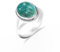HIMALYA QUARTZ 925 Silber Damen Ring Amazonit Edilstein Oval 10x12mm Solitaire Manner Verlobungsring HQ-SR58-AMZNT-5.5