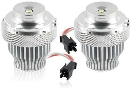 Ojos De Angel Luces,Ojos De Angel 2 Luces de posición LED Angel Eyes Halo H10W Uso Apto para BMW 520i 523i 528i 530i 535i E60 E61 LCI 2007-2011, luz Blanca