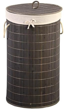 Kesper 19573 | Wäschesammler, Bambus, FSC 35 x 35 cm, Höhe: 60 cm