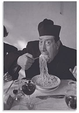 WQBYDS Poster und Drucke 40 * 60cm Senza Cornice Don Camillo Peppone Poster Teens Girls Wall Art Home Decor Kitchen Decor