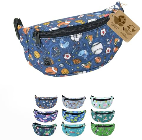 Bauchtasche Hüfttasche Gürteltasche für Kinder 3-7 Jahre - Kindergürteltasche mit verstellbarem Hüftgurt - leicht kompakt, abwaschbares Robustes Material (Modell 1)