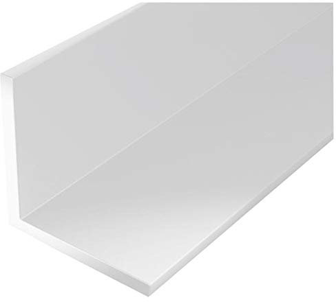 Alberts 479237 Cornière | plastique, en blanc | 1000 x 20 x 20 mm