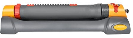 HOZELOCK - Rectangular Oscillating Sprinkler Pro 200 m² : Medium-area Rectangular Spray Sprinkler, Ideal for Lawns and Established Plants, Adjustable Oscillation Zone, 2 Jets : Grey [2986P0000]
