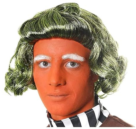 I LOVE FANCY DRESS grün Schokolade Fabrikarbeiter Perücke ideal für UMPA Lumpa/Oompa Loompa Kostüm Schule Buch Woche