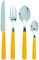 Excelsa Jolly Servizio 24 Posate, Acciaio Inossidabile, Giallo, unità
