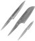 Chroma Type 301 Messerset, Tranchiermesser, Santoku, Schälmesser, Design By F.A. Porsche, P529HM