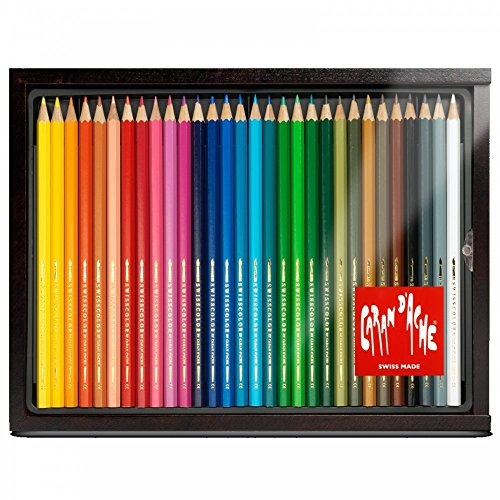 Caran d'Ache Holzkasten 30 Stifte Swisscolor