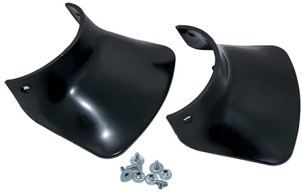 SET Schmutzschutz, schwarz vorne und hinten, mit Nieten zur Befestigung S50, S51, S70