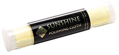 Designs by Nathan Sunshine Polishing Cloth for Sterling Silver, Gold, Brass and Copper Metal; Packaged in a Tube (Quantity 1) by