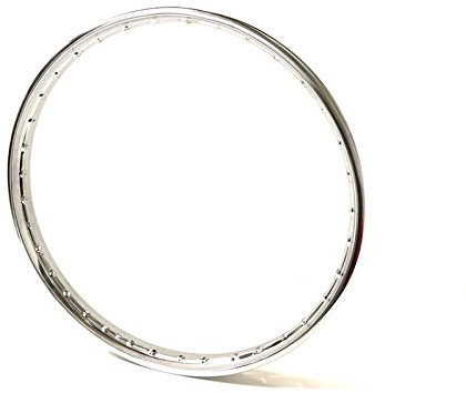 Felgenring 160 x 21 Zoll Chrom mit 36 Loch passend für Mofa, Mokick, Moped, KKR, Motorrad und Maxi – verchromte Felge für Speichenräder