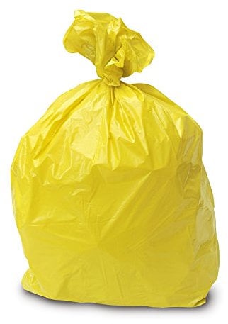 TheChemicalHut x20 Yellow Coloured Strong Colour Coded Refuse Sacks Bags Bin Liners Rubbish Bags