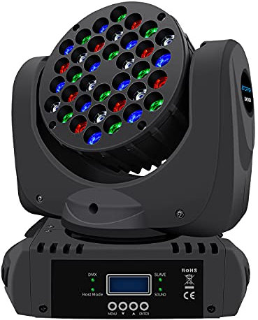 BETOPPER Moving Head DJ Lights RGBW 36 * 3W LED Stage Light Supports DMX512/Sound Activated/Master-Slave Multiple Lighting Effects Disco Light for Party Shows Home Club Bars Halloween Christmas