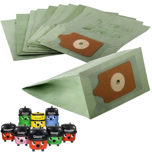 Henry Hoover Bags Numatic George James Hetty Harry Replacement Vacuum Cleaner Bags (50)