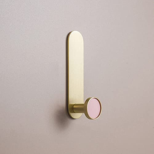 Solid Brass Clothes Hanger Wall Mounted Coat Hook Decorative Key Holder Hat Scarf Handbag/Free Punching Door Without Trace Nail,HK,328,Fen,S