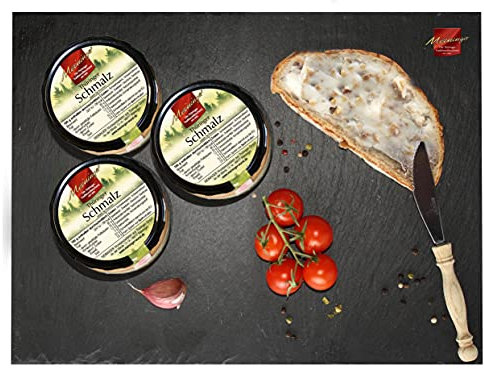 Thüringer Schmalz mit Röstzwiebel I 3 x 250g im Glas