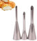 Spritztüllen, 3 Stück Kuchen Spritztüllen, Creme Spritzbeutel Nozzle, Lang Spritztüllen Set, Kaiser Fülltülle, Spritztüllen Aus Edelstahl, für Cupcake Puffs Füllung Sahne Marmelade