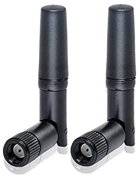 Nelawya WLAN Antenne RP-SMA Stecker Dualband 2,4 GHz 5,8 GHz MIMO Mini Antenne für WiFi Router PC Desktop USB Adapter PCI-E Karten Sicherheit IP Kamera Drohne und PS4 Build Wireless Range Extender