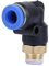 Laser Head Air Nozzle, Laser Cutting Machine C02 Gas Nozzle Laser Valve Carbon Dioxide Regulating Adjuster Valve(Air Pipe 6mm;Thread M5; Unadjustable)