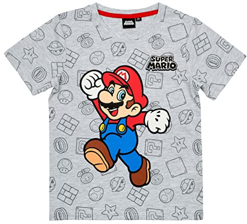 Super Mario T-Shirt (Grau 104)