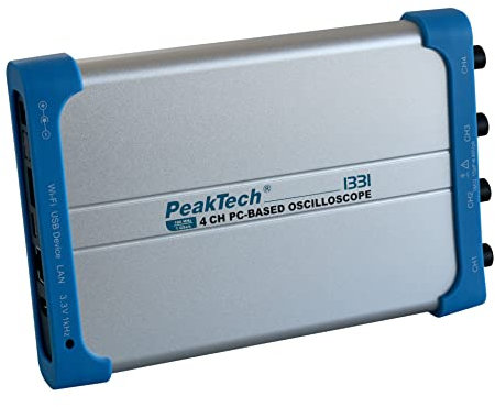 PeakTech 1331 - PC-Oszilloskop, 4 Kanal, 100 MHz, 1GS/s, USB und LAN Schnittstelle, PC Software, P 1326