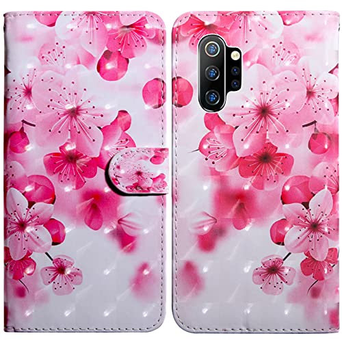 Rapuled Kompatibel mit Samsung Galaxy Note 10 Plus Hülle, Handyhülle für Samsung Note 10 Plus, Leder Wallet Magnet Etui Schutzhülle Lederhülle Klapphülle Tasche Flip Book Case Cover (Blume 2)
